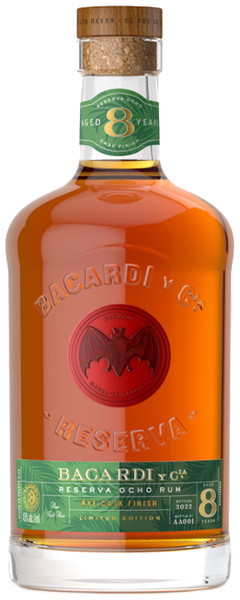 Bacardi Ocho Rye Cask bottle