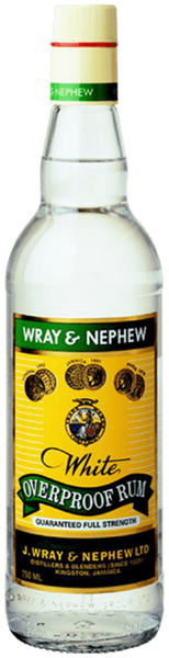 Wray & Nephew White Overproof bottle